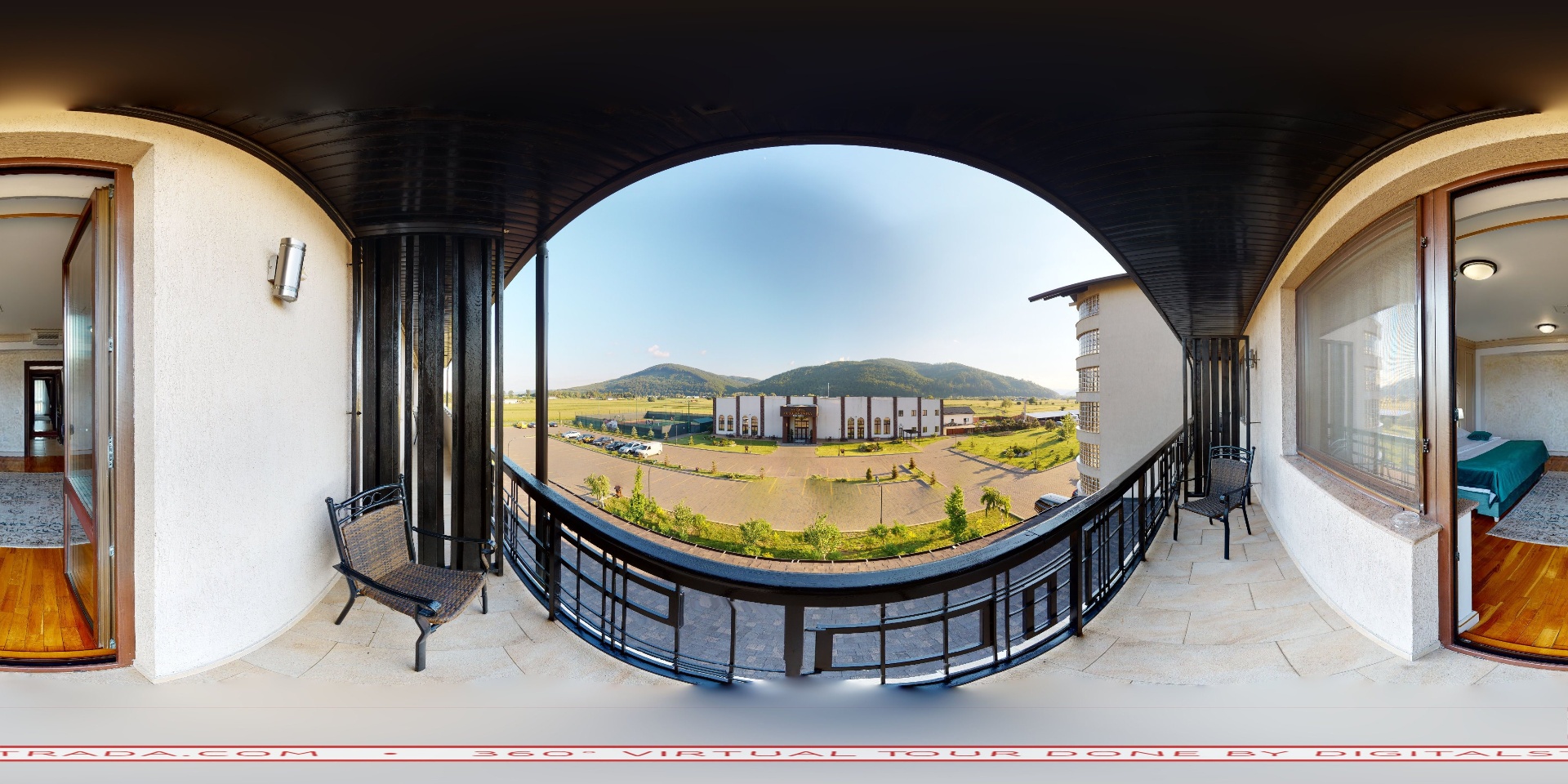 Imagine panoramică 360° din zona Ballroom-ului Club Bucovina