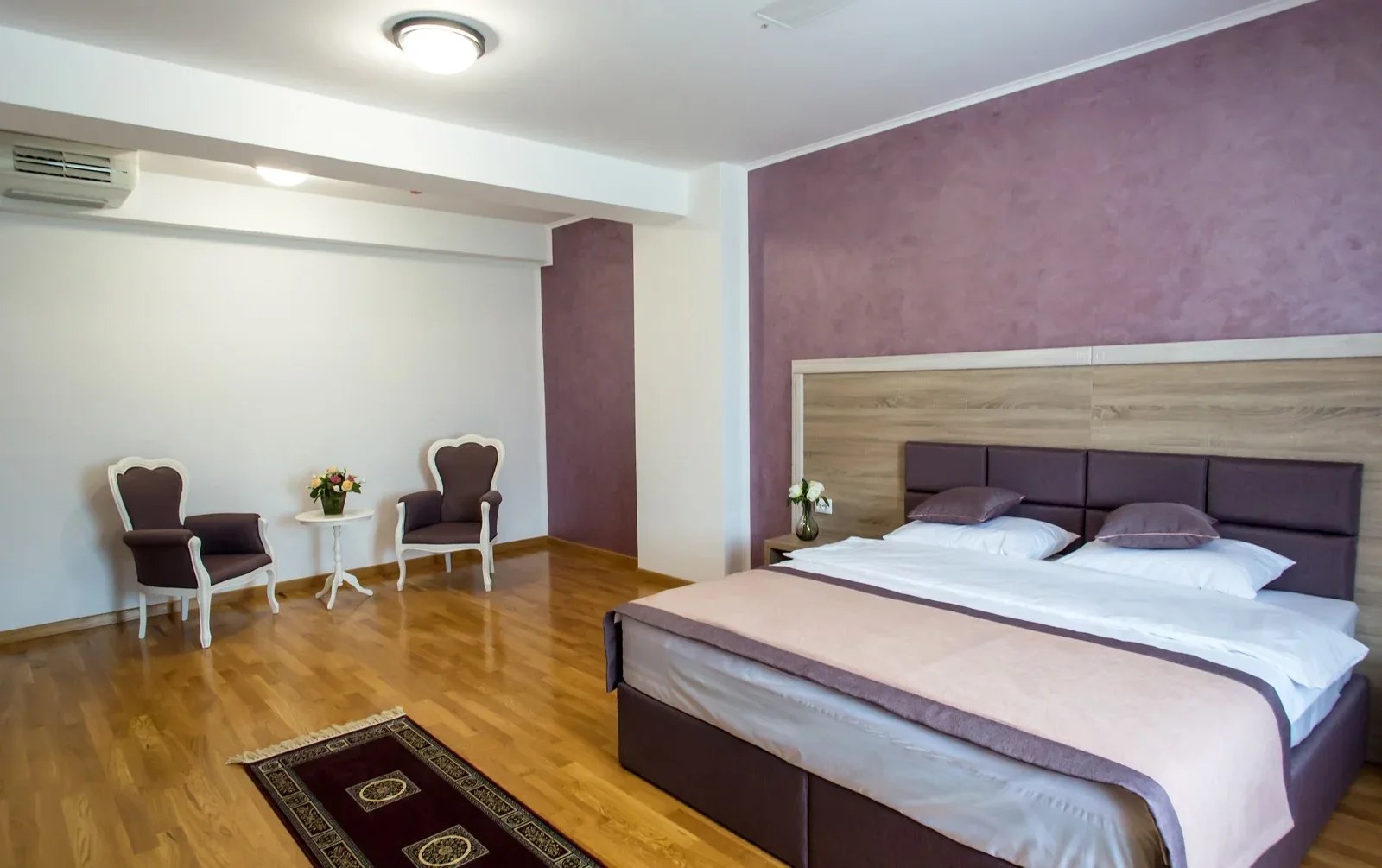 Apartament spațios cu birou și pat dublu